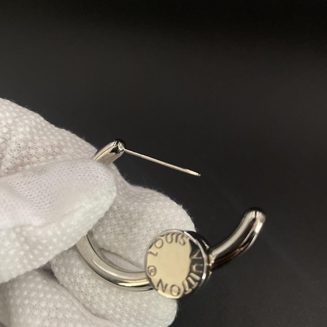 確実正規品 美品 ルイヴィトン ブローチ フープ型 MP2032 シルバー