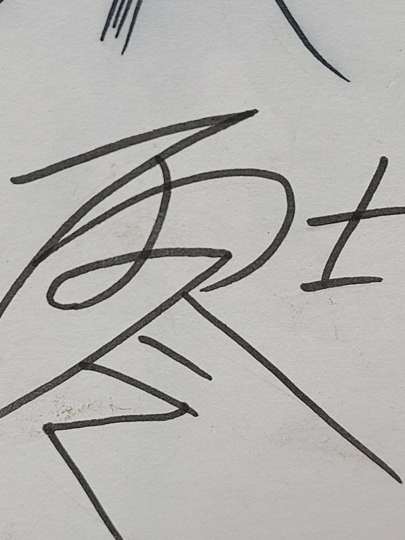 真作　松本零士　サイン　直筆サイン　イラスト　星野鉄郎　メーテル