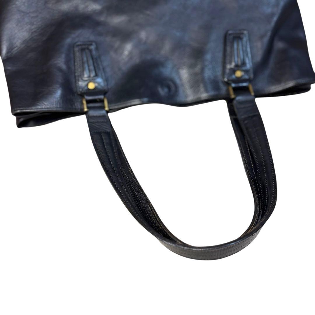 【美品】マスターピース　トートバッグ　レザー　ビジネス　A3可　Gloss