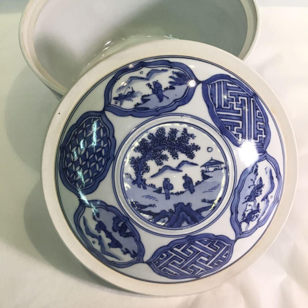 【茶道具】平安 井上春峰作　染付水指