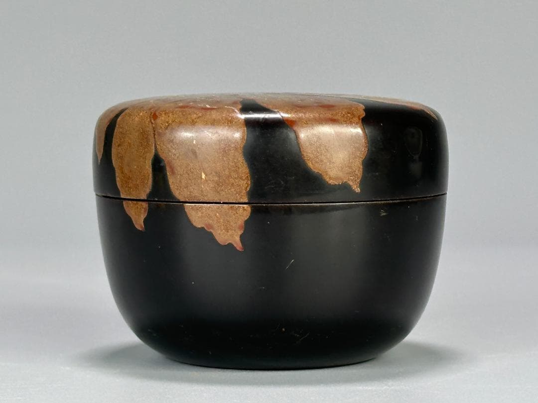 茶道具　棗　時代棗　紅葉文棗　古棗