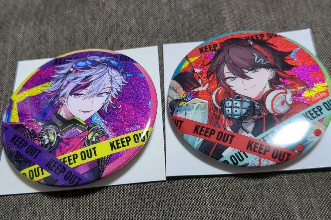 にじさんじ 不破湊 三枝明那 Stun Mode ランダムグリッター缶バッジ