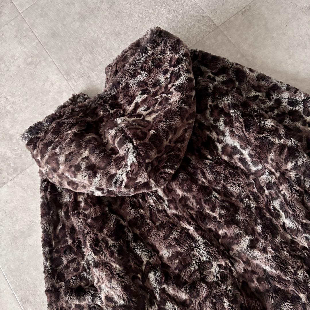 グランジTORNADO MART レオパード ヒョウ柄 ファージャケット y2k