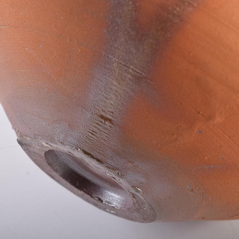 備前焼 人間国宝 藤原雄作 緋襷向付 五客 共箱 M R8675