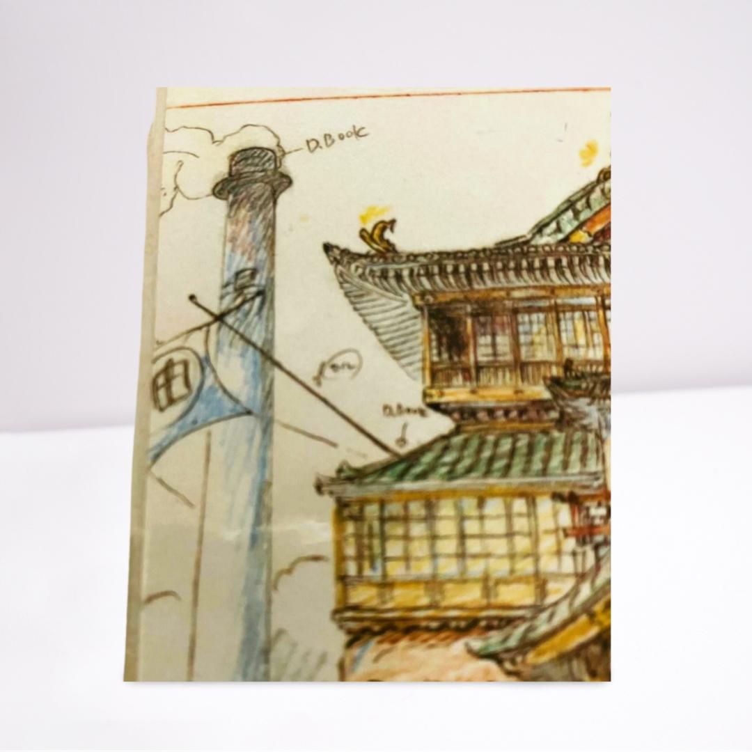 スタジオジブリ レイアウト展 ポストカード 千と千尋の神隠し - メルカリ