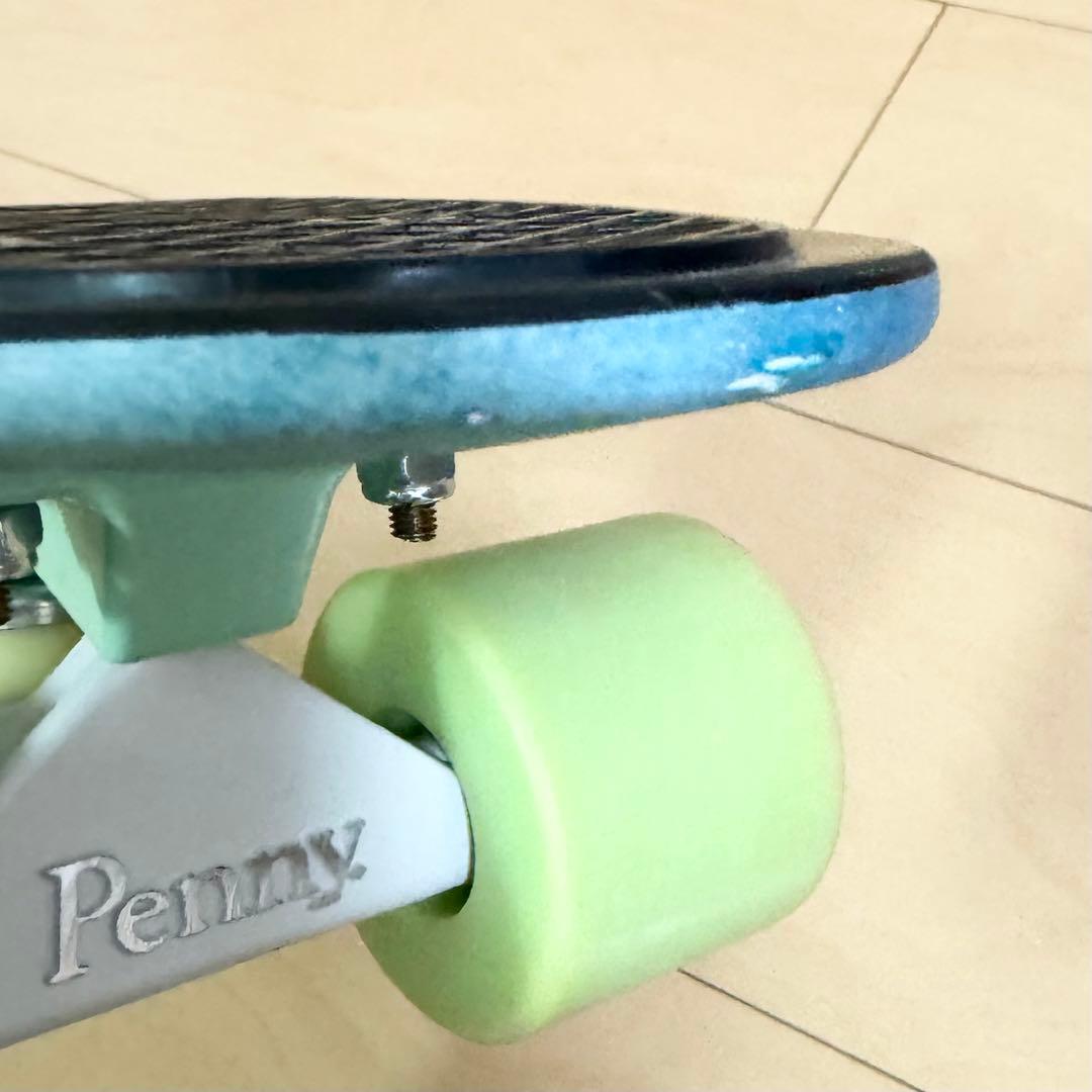penny スケートボード 22インチ ブラック×グリーン