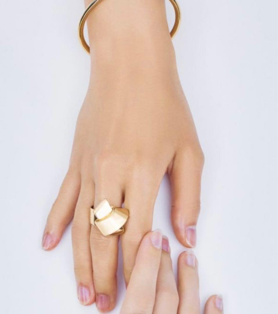 【NOEUD U】 ヌゥユゥ Diamond rubans Lien ring