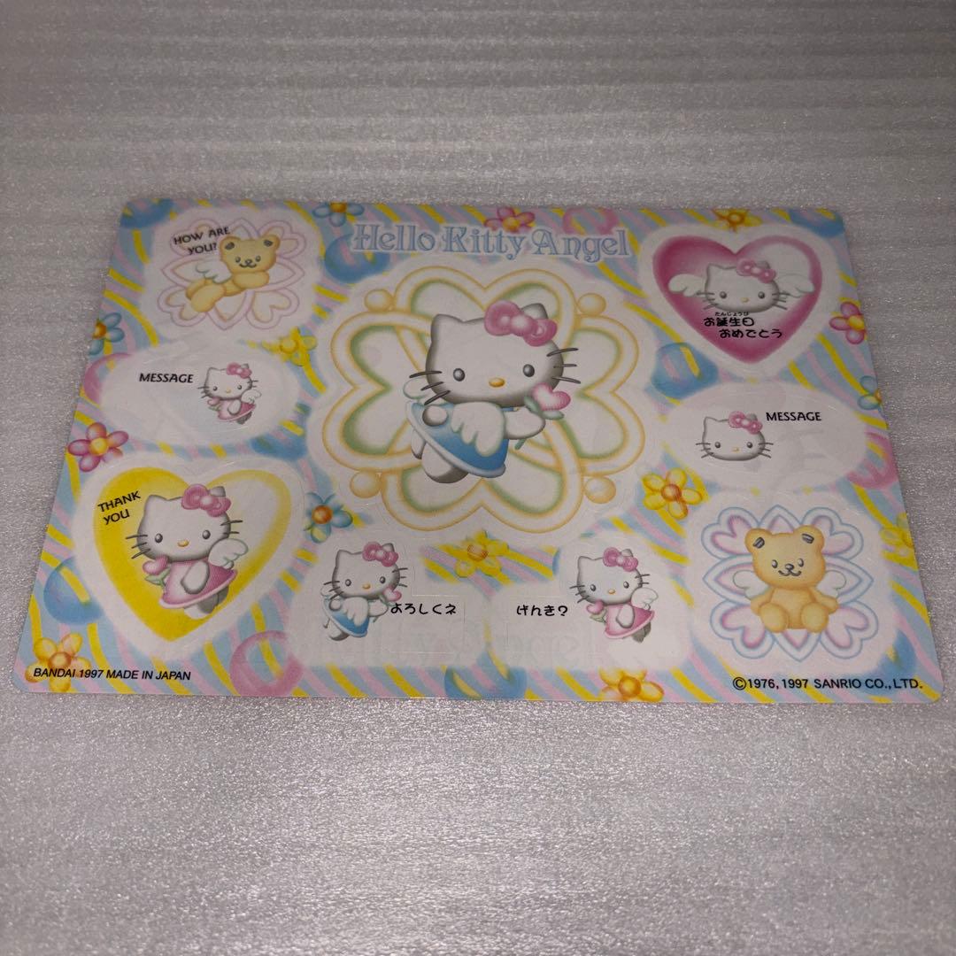 サンリオ ハローキティエンジェル シール2枚セット 平成レトロ 使い