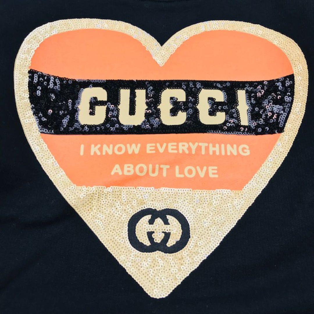 美品★GUCCI・キッズ スパンコール ベスト切替 スウェット5(110/60)