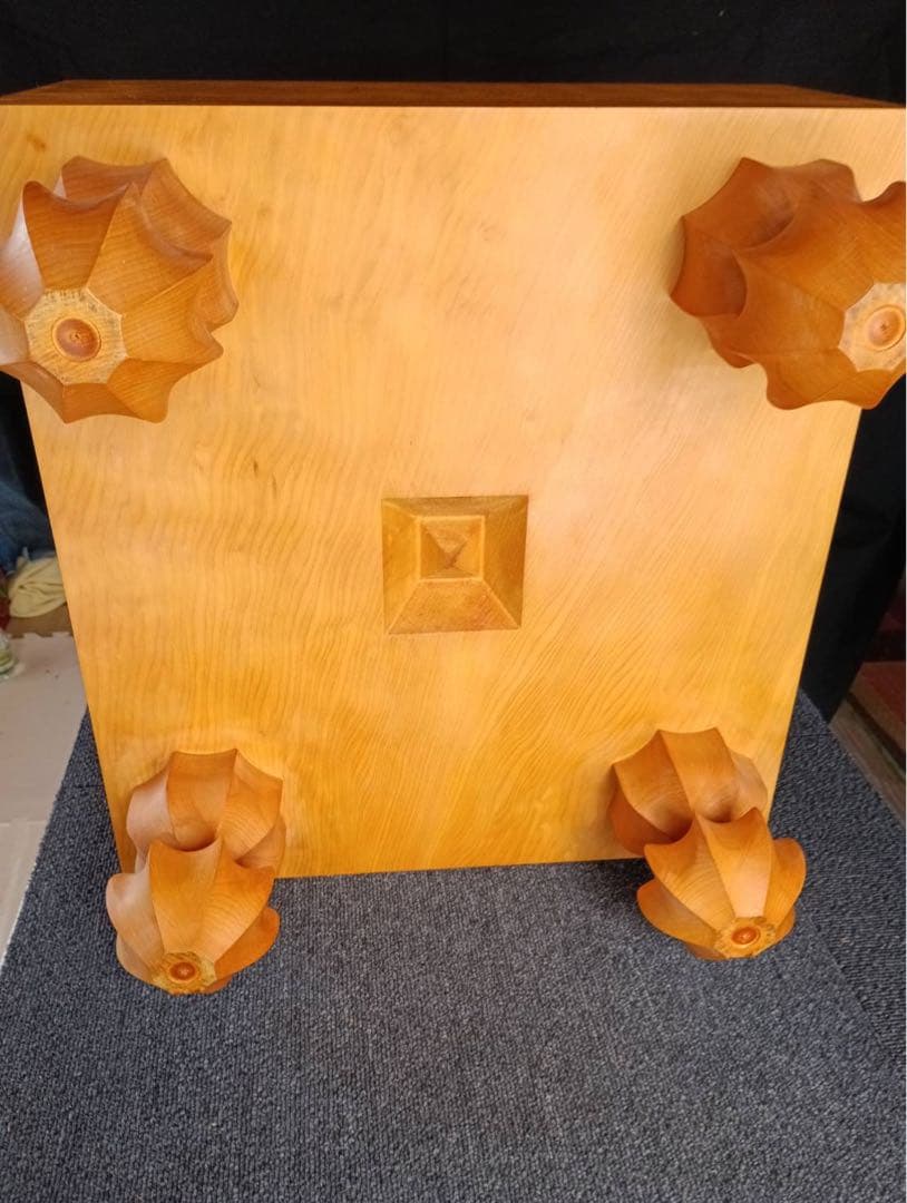 本榧碁盤柾目6寸1分　未使用品