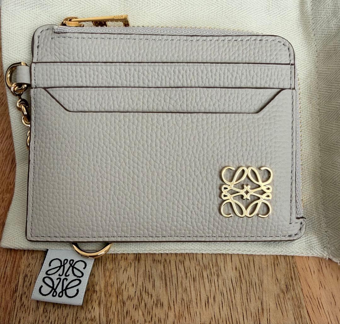 極美品＊アナグラム スクエア カードホルダー　ライトゴースト ケース