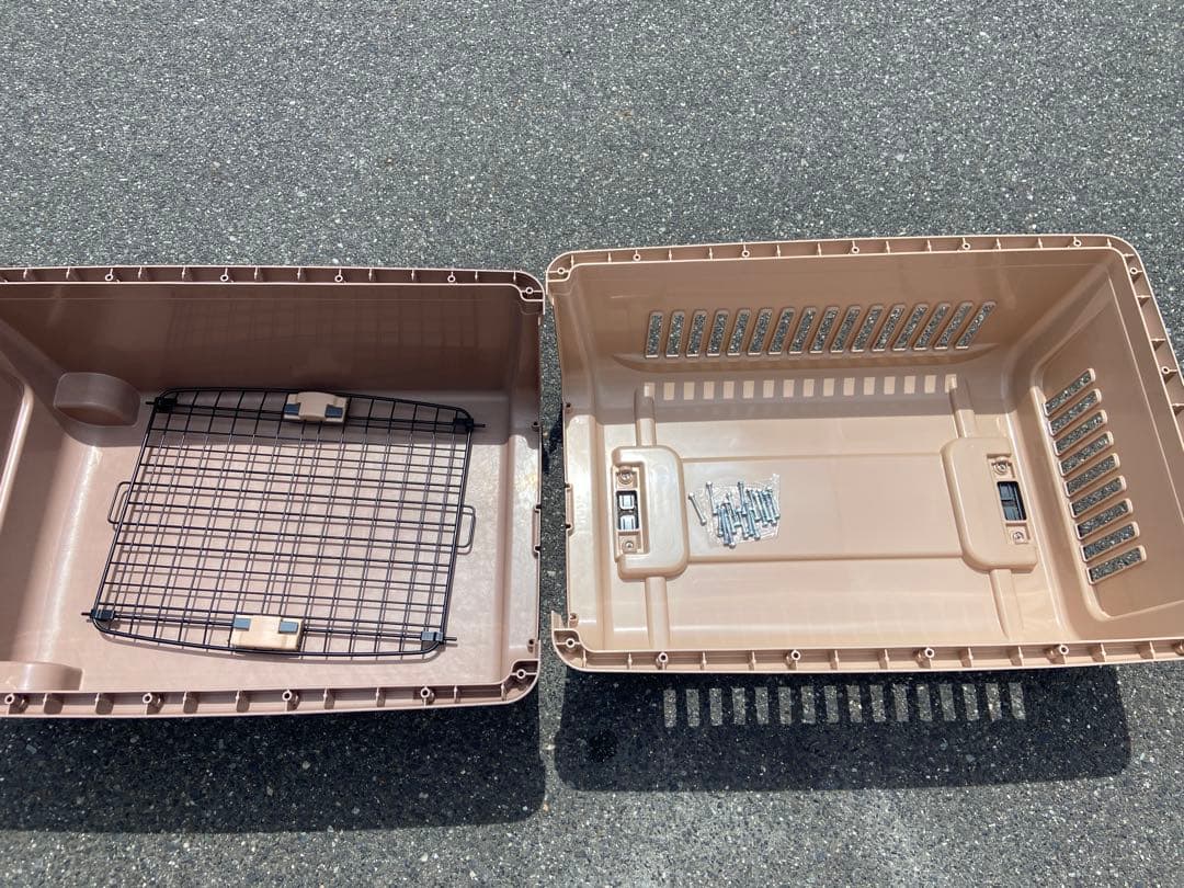 ベージュ犬用ケージ キャリー Richell XL 大型犬