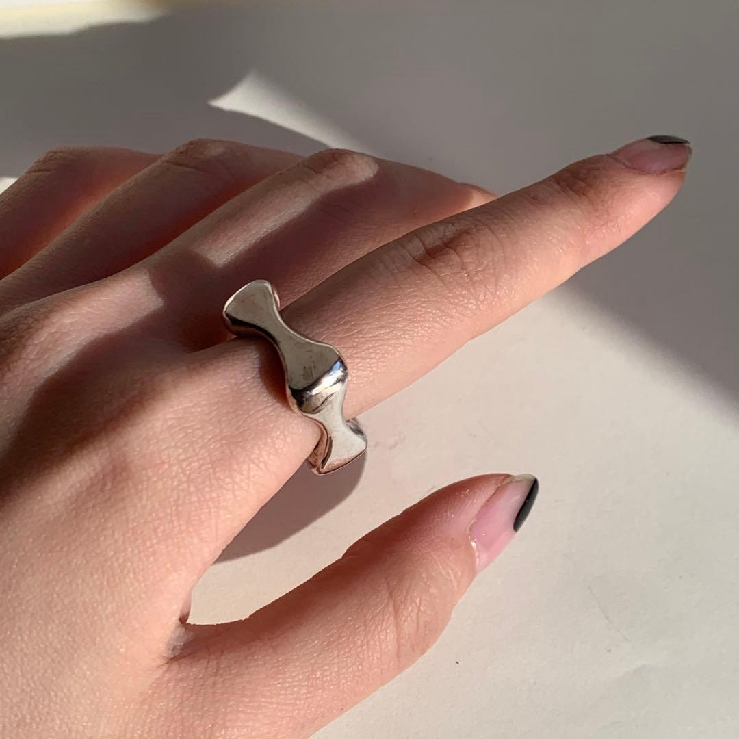 vintage シルバーリング silver925 デザインリング アート