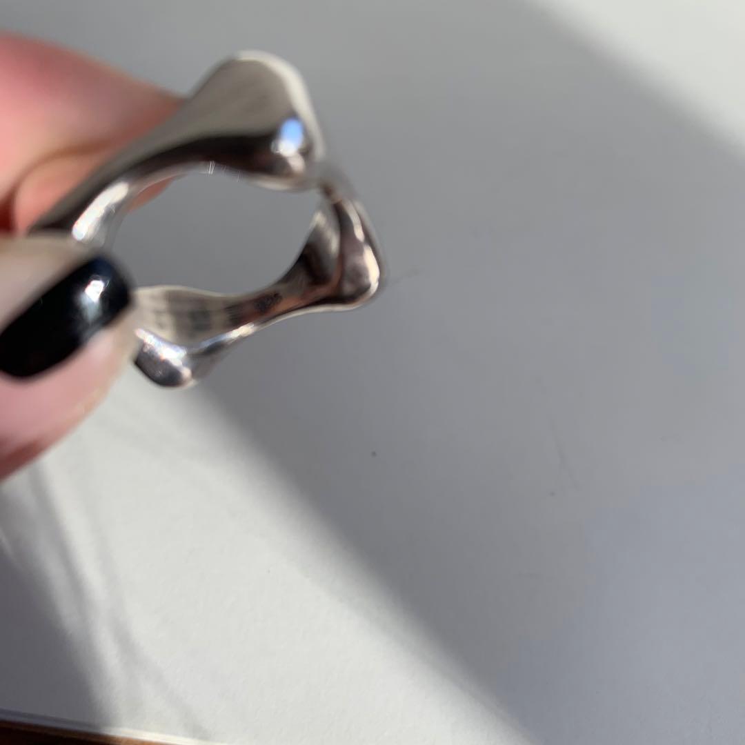 vintage シルバーリング silver925 デザインリング アート