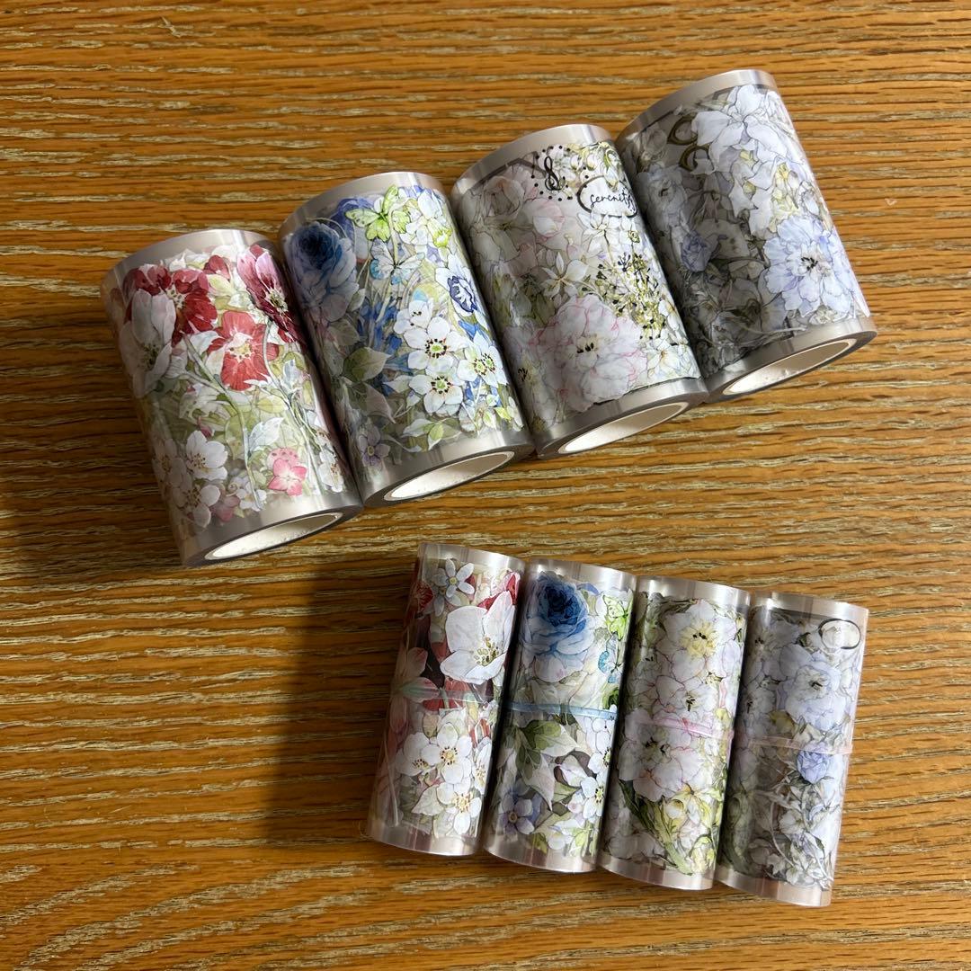 〜専用〜台湾マステ♡PET素材 ボタニカル系50シート切り売り・B