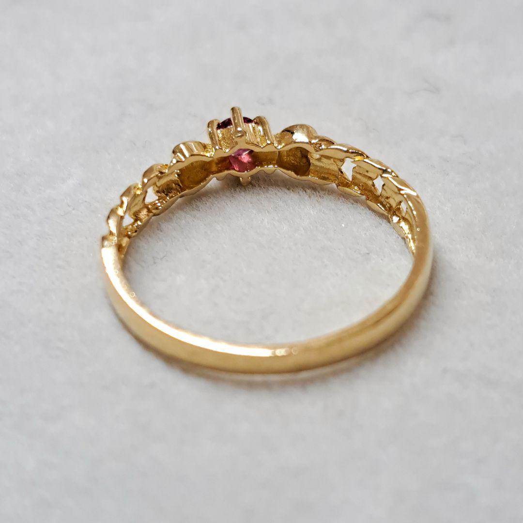 K18 ルビー リング 11号 18金