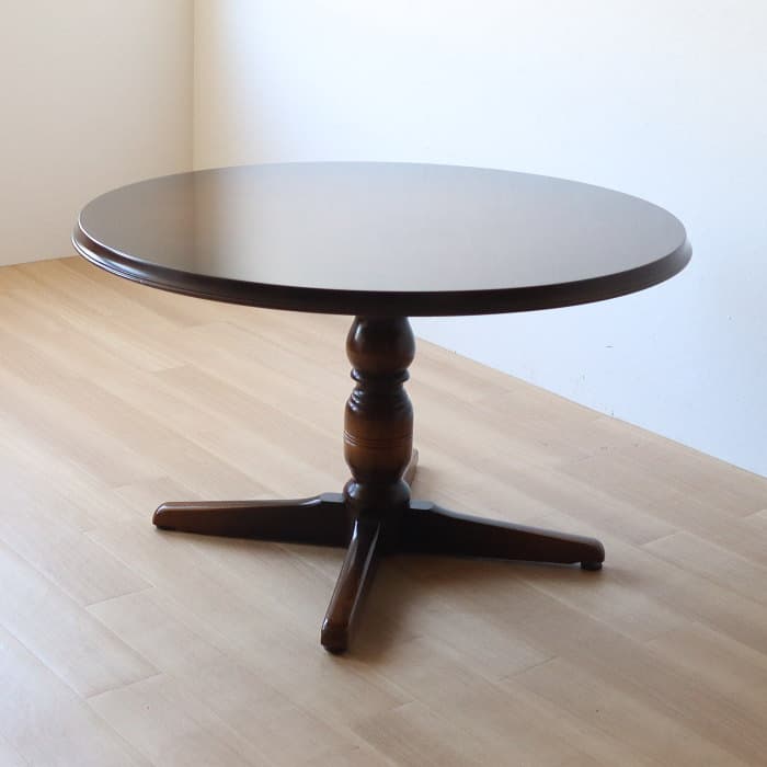 ヴィンテージ 飛騨産業 穂高 丸 ダイニングテーブル キツツキ