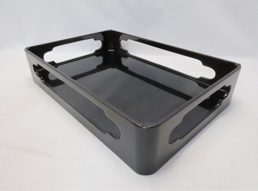 ほぼ未使用 茶道具 天然木製 本漆黒塗 会津塗 屠蘇器 立梅蒔絵