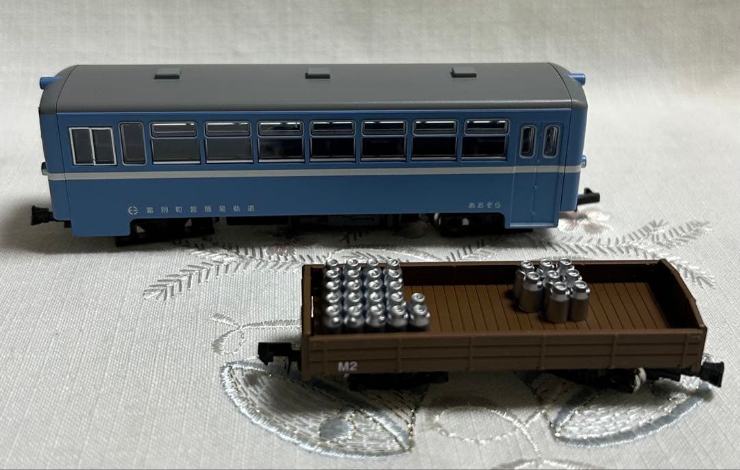 最終ナローゲージ　富別簡易軌道　自走客車/ディーゼル機関車＋セット4点　動力化済