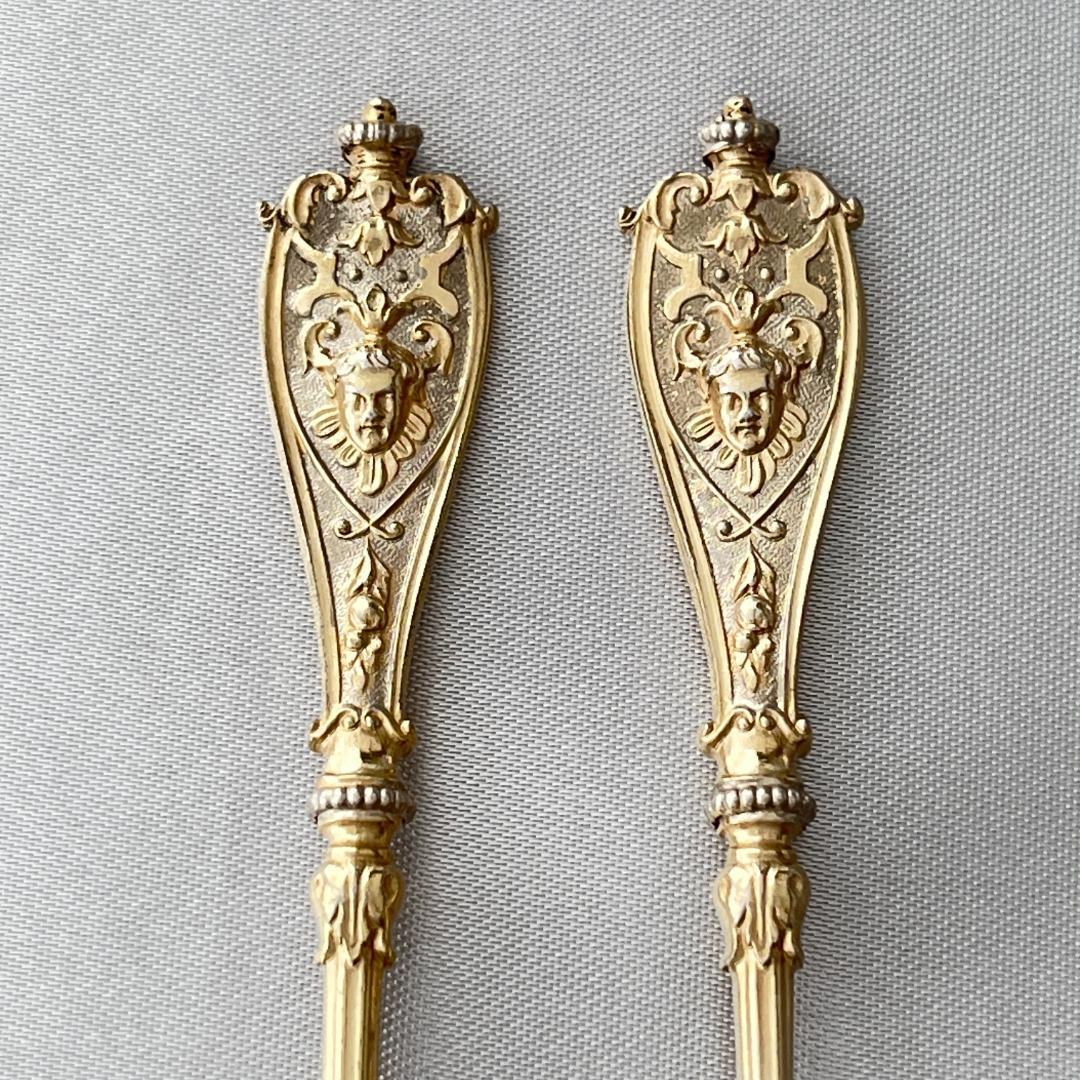 【Koch & Bergfeld 】 マスカロンのスプーン 2本【純銀】9cm