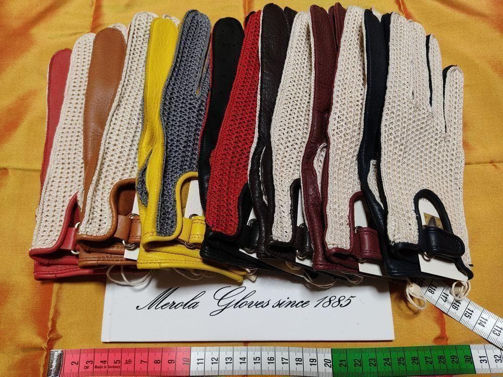 メローラ ディア紺メッシュ ドライビンググローブ フェラーリ別注元