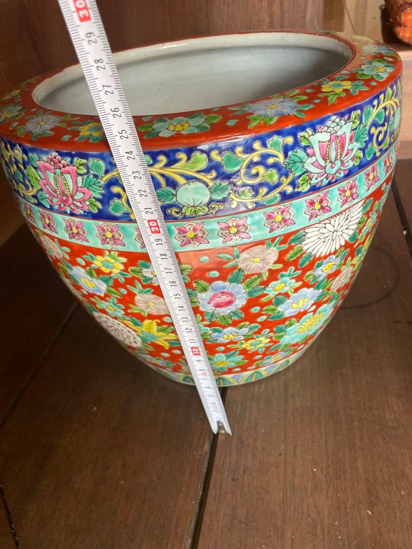 錦手 伊万里焼○○火鉢 ※木箱入り❗️