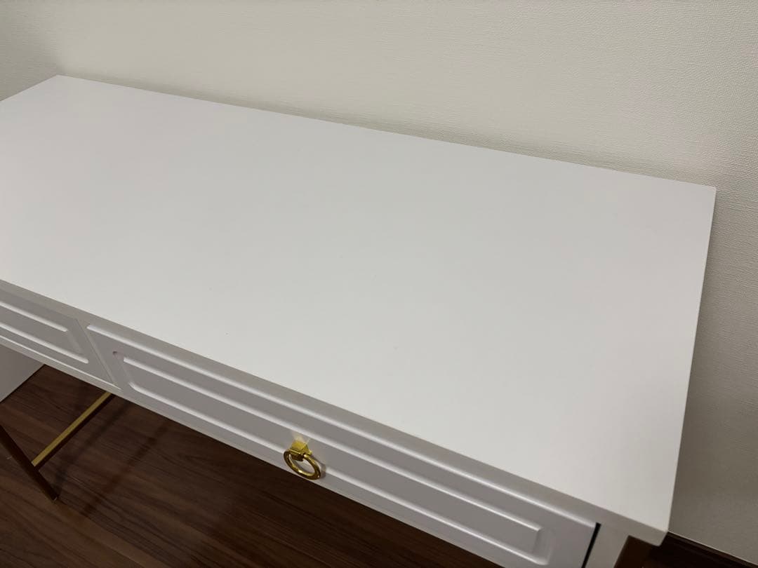 送料込み★幅98 コンソールデスク ゴールド脚 LOWYA