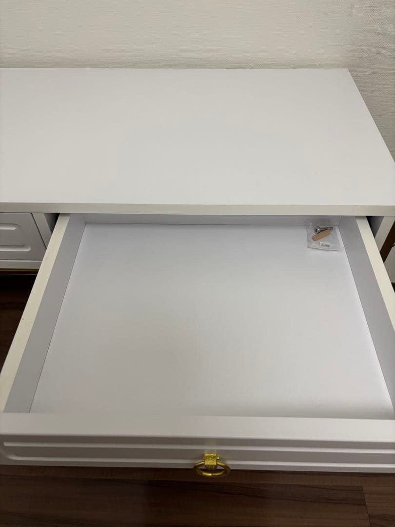 送料込み★幅98 コンソールデスク ゴールド脚 LOWYA