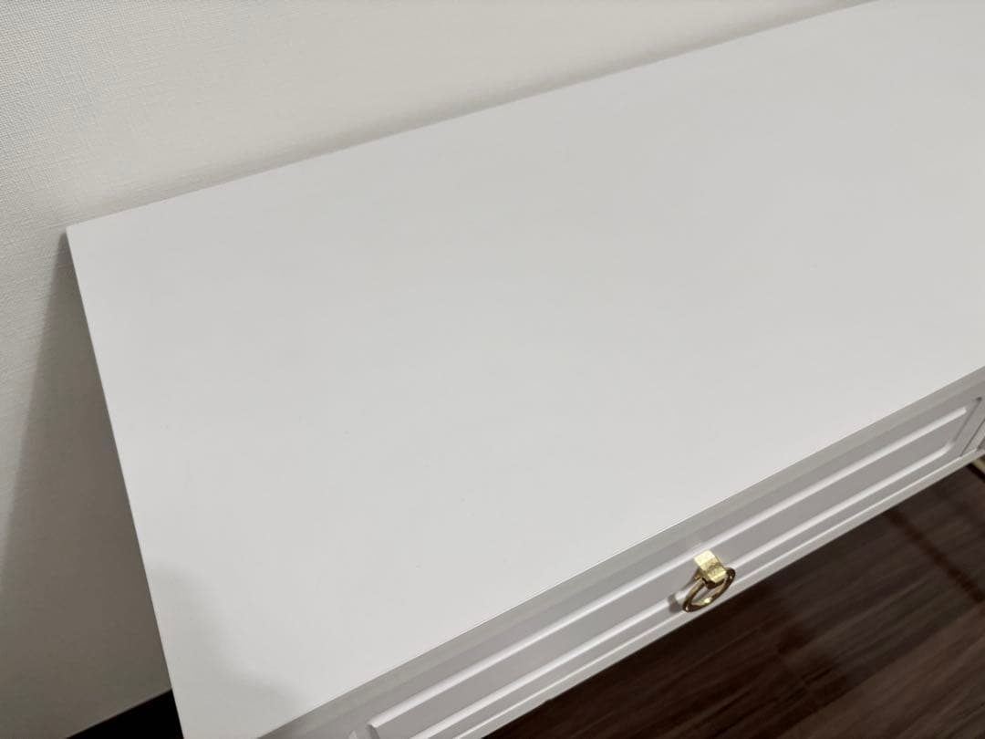 送料込み★幅98 コンソールデスク ゴールド脚 LOWYA