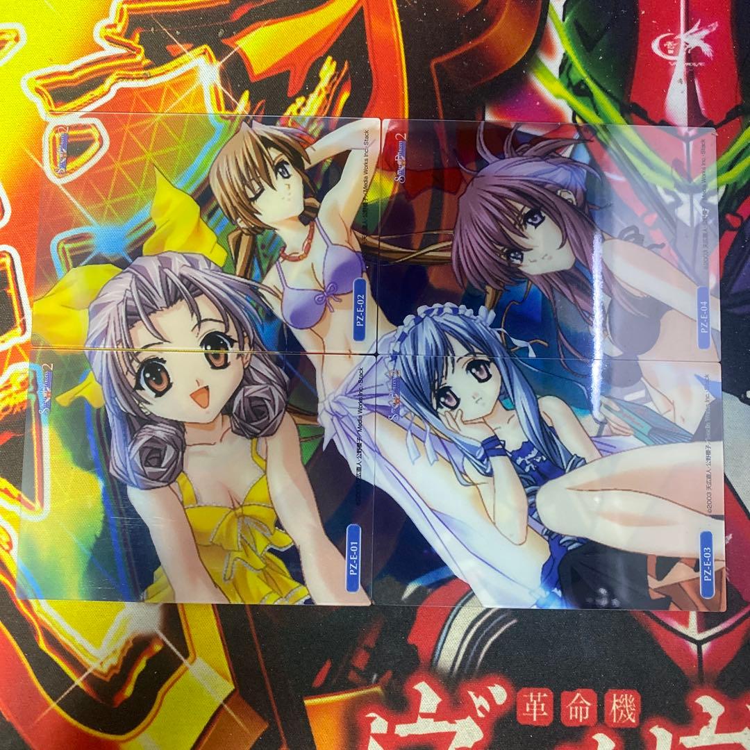 シスタープリンセス トレカ クリアカード 一枚絵 4枚セット 水着