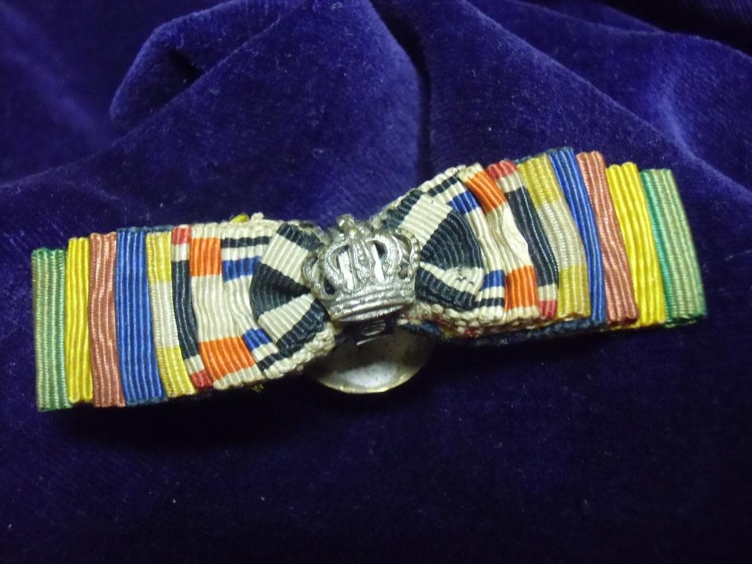 Wドイツ軍/プロイセン王国＊将官/将校用9連ボタン穴略綬（実物）