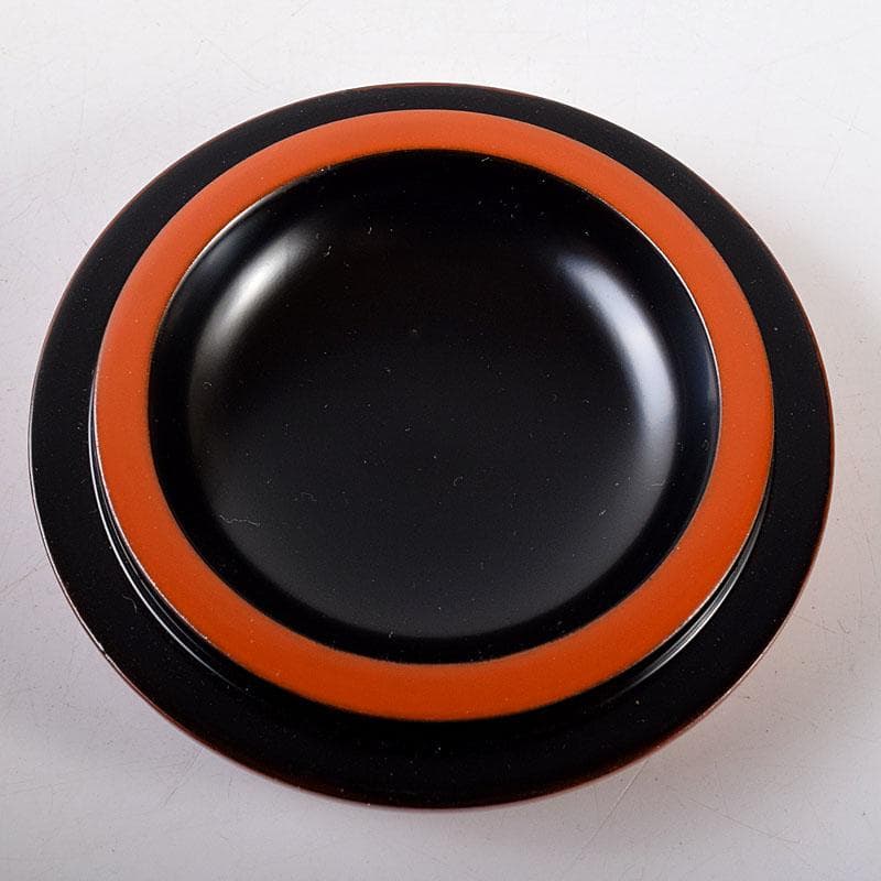 茶道具　田中重希作　朱塗　香合　共布共箱　V　8183