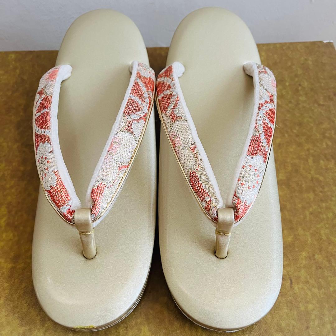 【美品】　振袖用バッグ　草履　成人式　振袖　Ｌサイズ　フリーサイズ