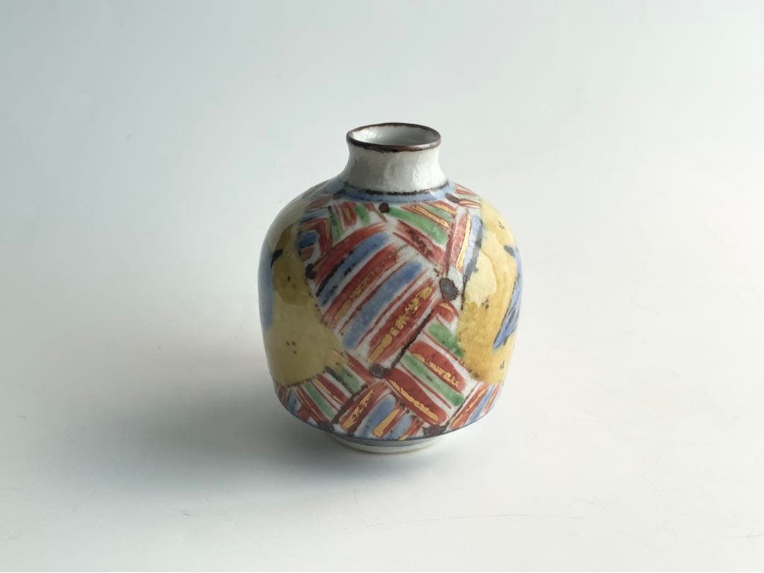 陶芸家 前田正博 色絵 金彩 ふくろう 酒器揃 徳利 ぐい呑 セット 酒器 酒杯