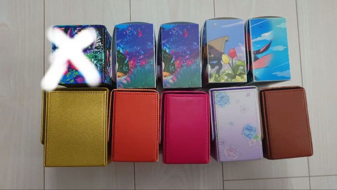 イーブイ　ニンフィア　ブースター　ミミッキュ　ピカチュウ　フリップデッキケース