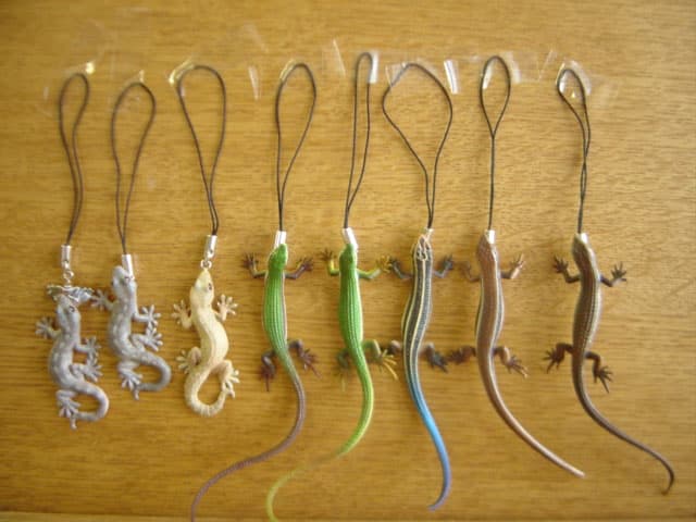 ♯Gti10FO　ネイチャーMONO　トカゲヤモリストラップマグネット16種