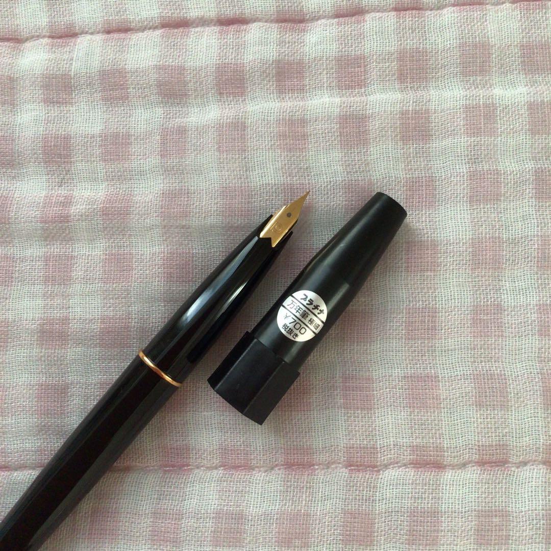 プラチナ 万年筆 デスクペン 極細 黒 袋入り 廃盤 - メルカリ