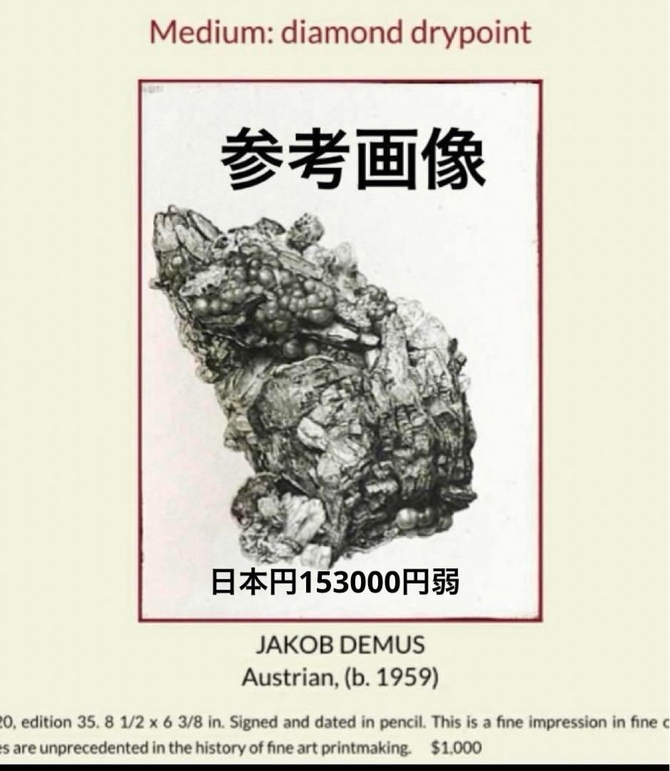 Jakob Demusダイヤモンドドライポイント技法エッチングボタニカル画②