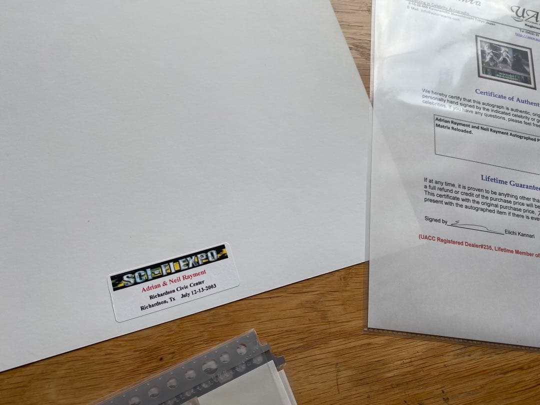 映画 マトリックス サイン入り写真等6点セット キアヌ ネオ