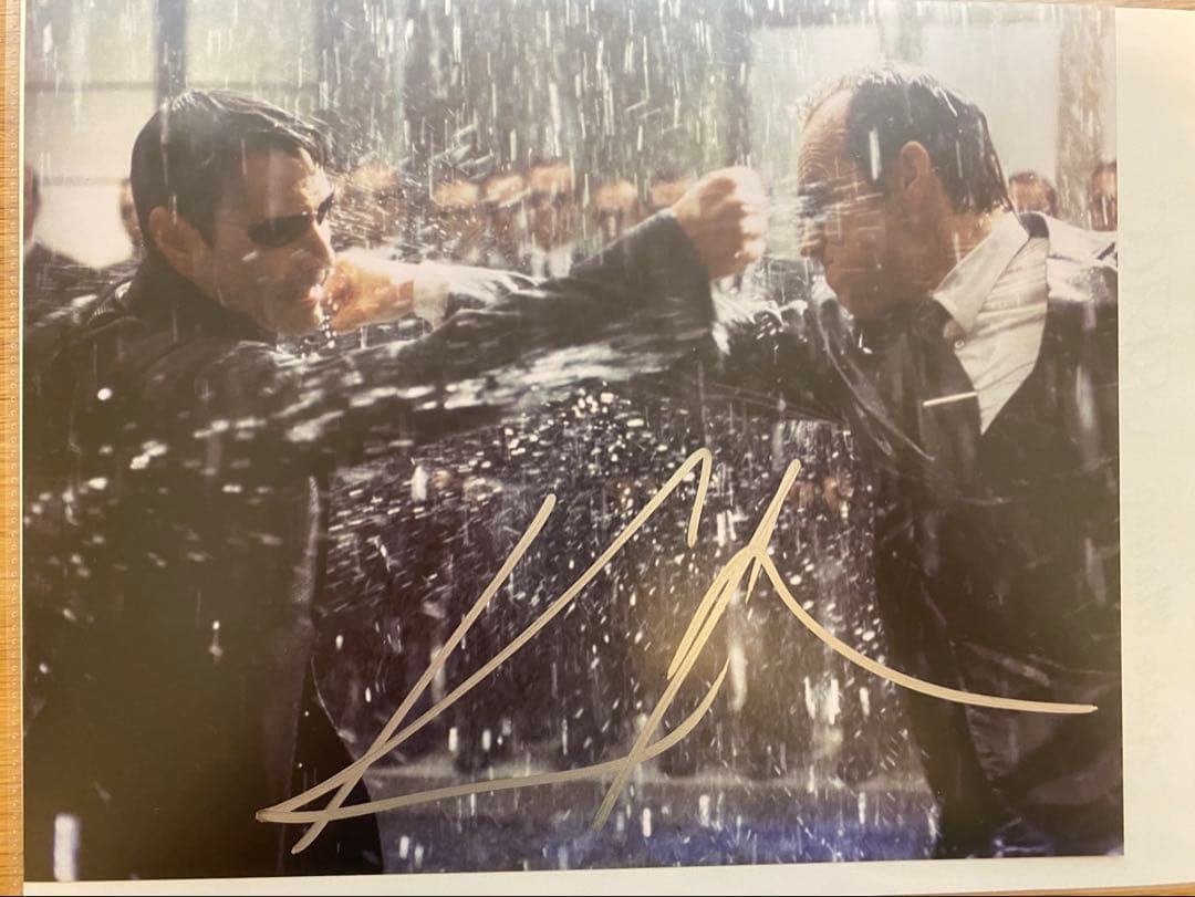 映画 マトリックス サイン入り写真等6点セット キアヌ ネオ