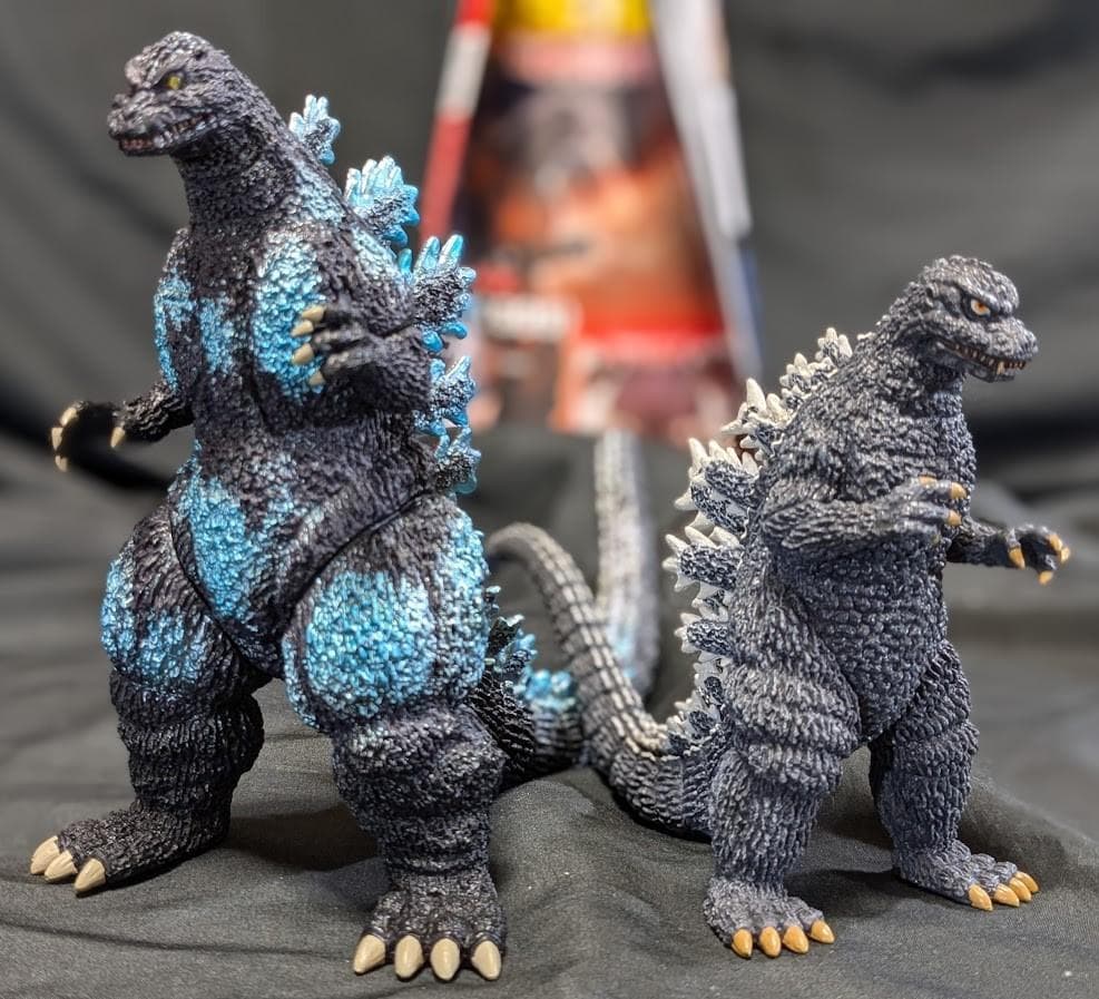 バーニングゴジラ＋84ゴジラ（デアゴスティーニ）東宝怪獣コレクション　リペイント