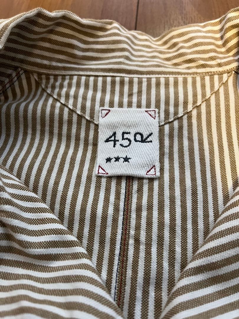 45R ストライプ ボタンジャケット