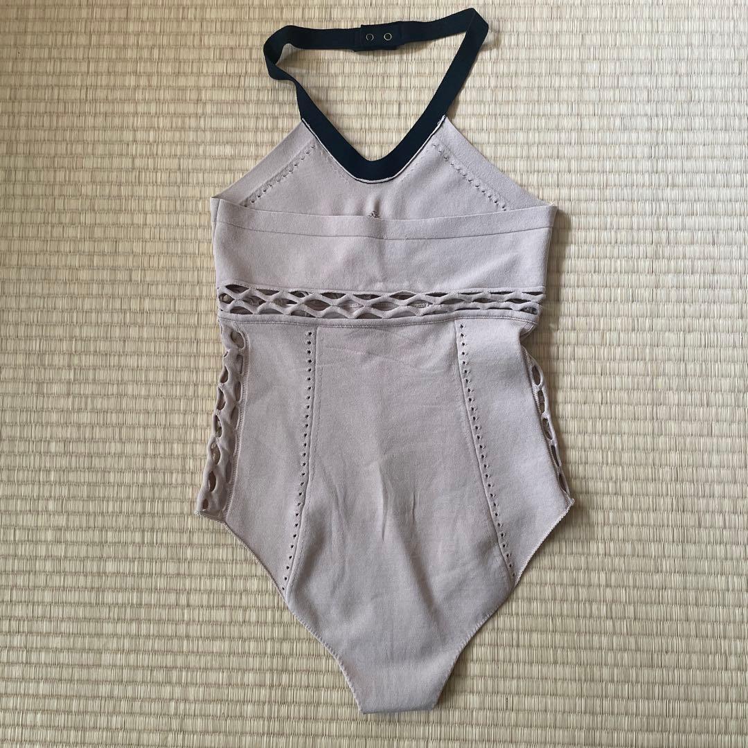 【fetico 24ss】ベージュ ボディスーツ