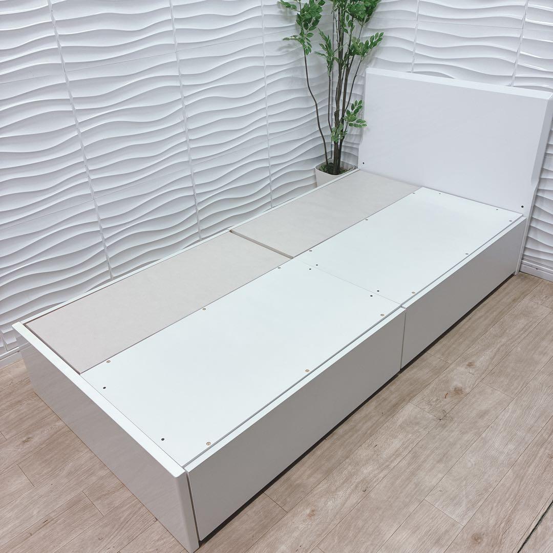 ◇大阪府 神戸市 配達料無料！NITORI◇ベッドフレーム◇シングル◇収納付き◇