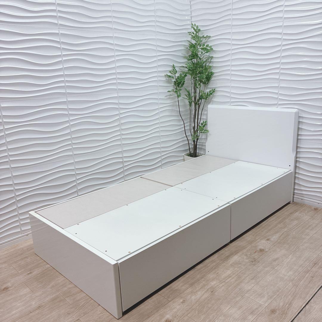 ◇大阪府 神戸市 配達料無料！NITORI◇ベッドフレーム◇シングル◇収納付き◇