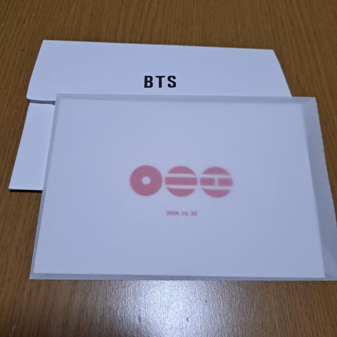 BTS ARMY ゴールドメンバー ファンクラブ スペシャルメッセージカード