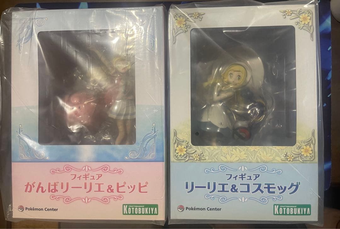 □新品未開封 がんばリーリエ&ピッピ リーリエ&コスモッグ フィギュア2
