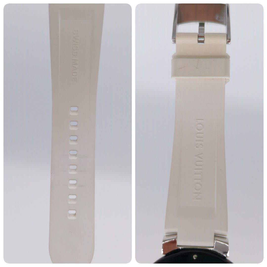 ルイ・ヴィトン　LOUIS VUITTON GMT 自動巻き 時計 ラバーベルト