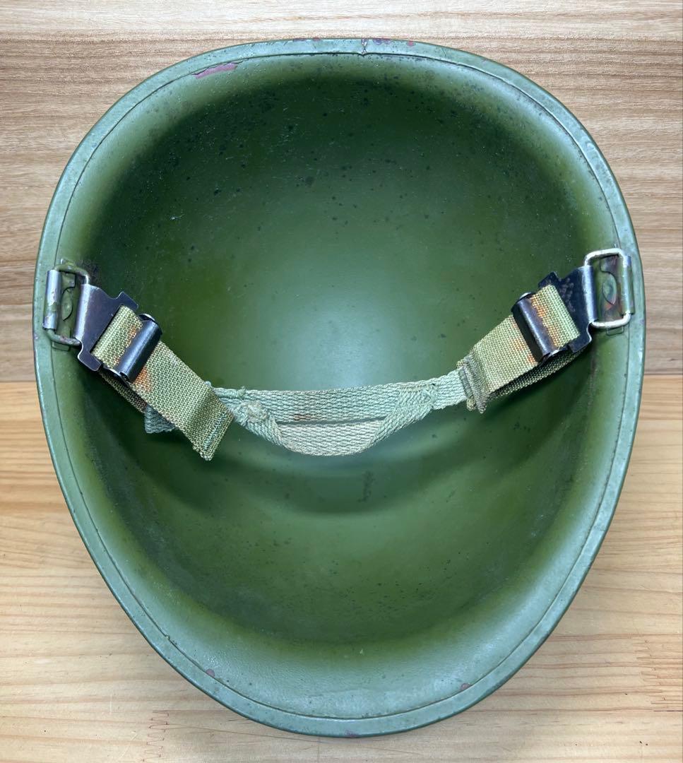 米軍 M1 M2 スチールポットヘルメット ミッチェルヘルメットカバー付