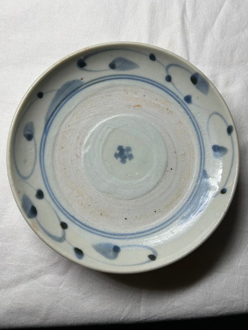 古伊万里染付 くらわんか皿 江戸時代中期頃 無傷